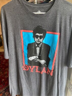 Gray Bob Dylan Graphic Short Sleeve Tee